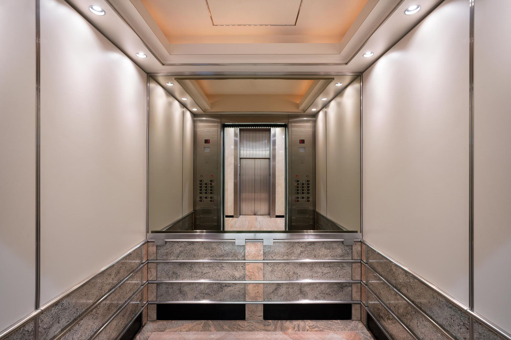 Luxury elevator at the 99 Park Avenue hotel